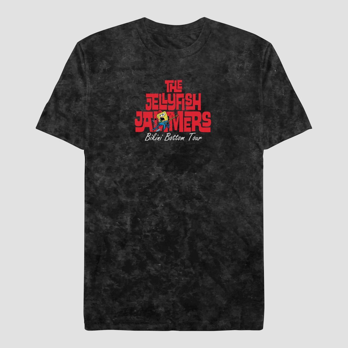 Men's Nickelodeon SpongeBob SquarePants Rolling Sponges Short Sleeve Graphic T-Shirt - Black | Target