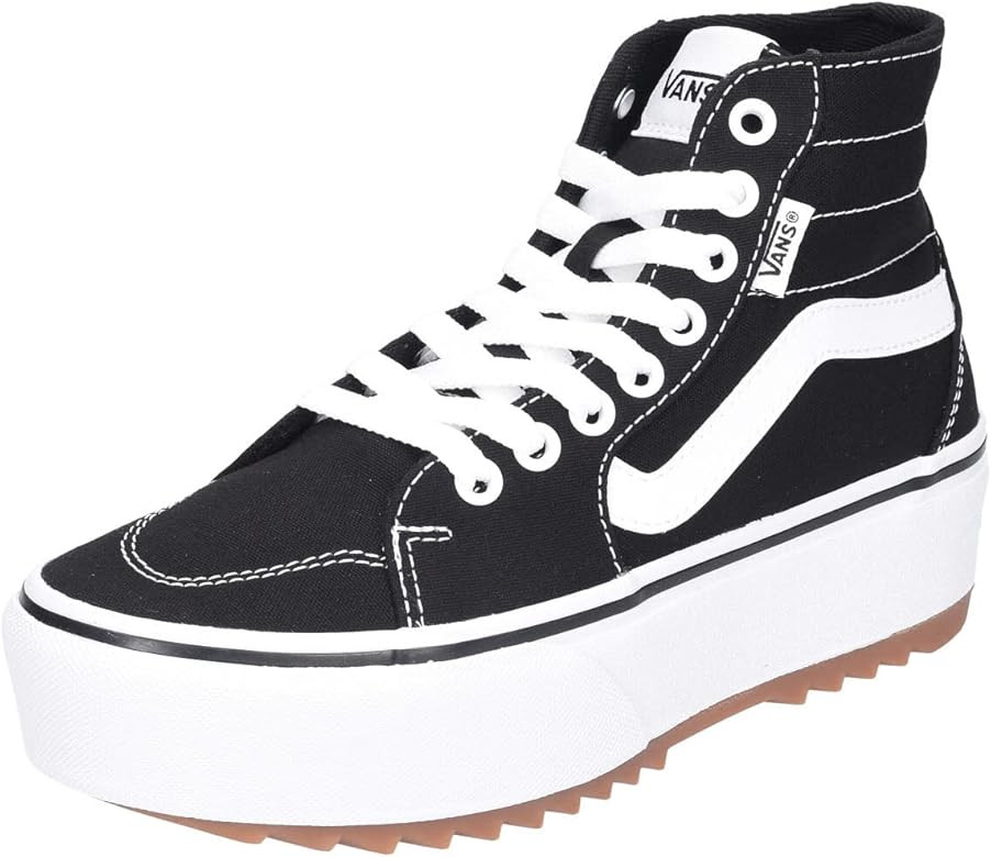 Vans Unisex Filmore High Top Tapered Platform Lace up Design Sneaker - Black | Amazon (US)