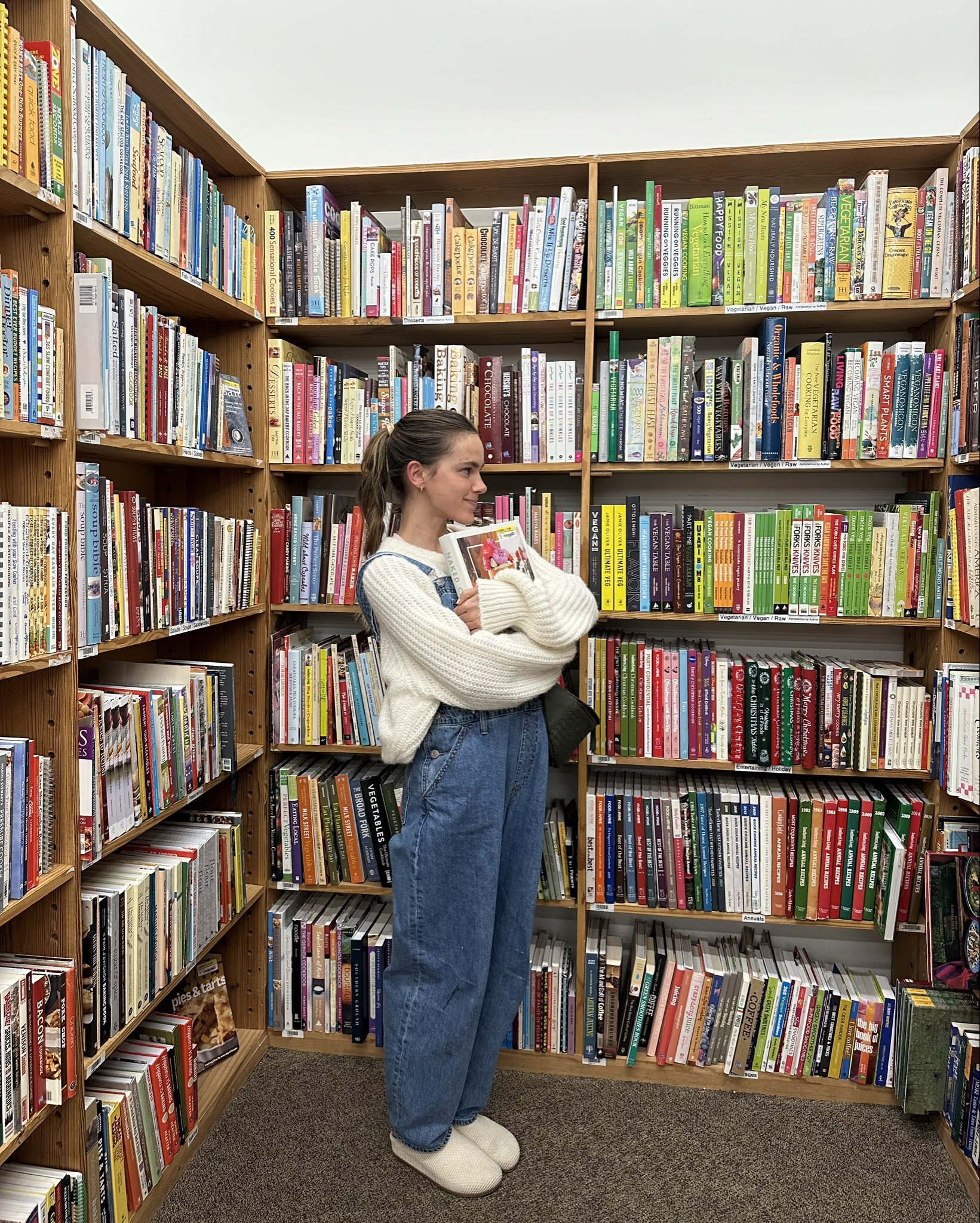 sweetest bookstore date on a cozy day! I have been loving paring overalls with pretty much anything!🤍💌

#LTKStyleTip #LTKShoeCrush #LTKSeasonal