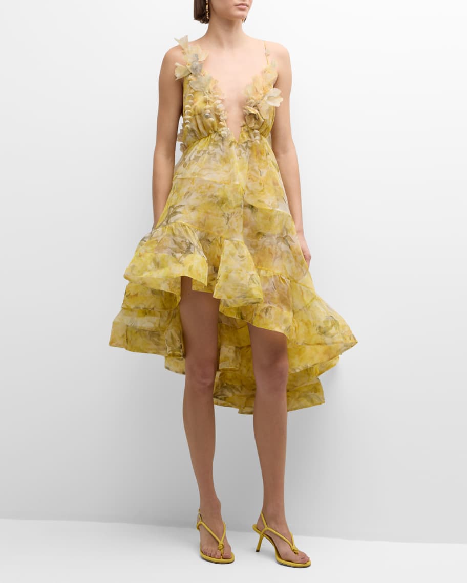 Zimmermann Harmony Asymmetrical Dress | Neiman Marcus