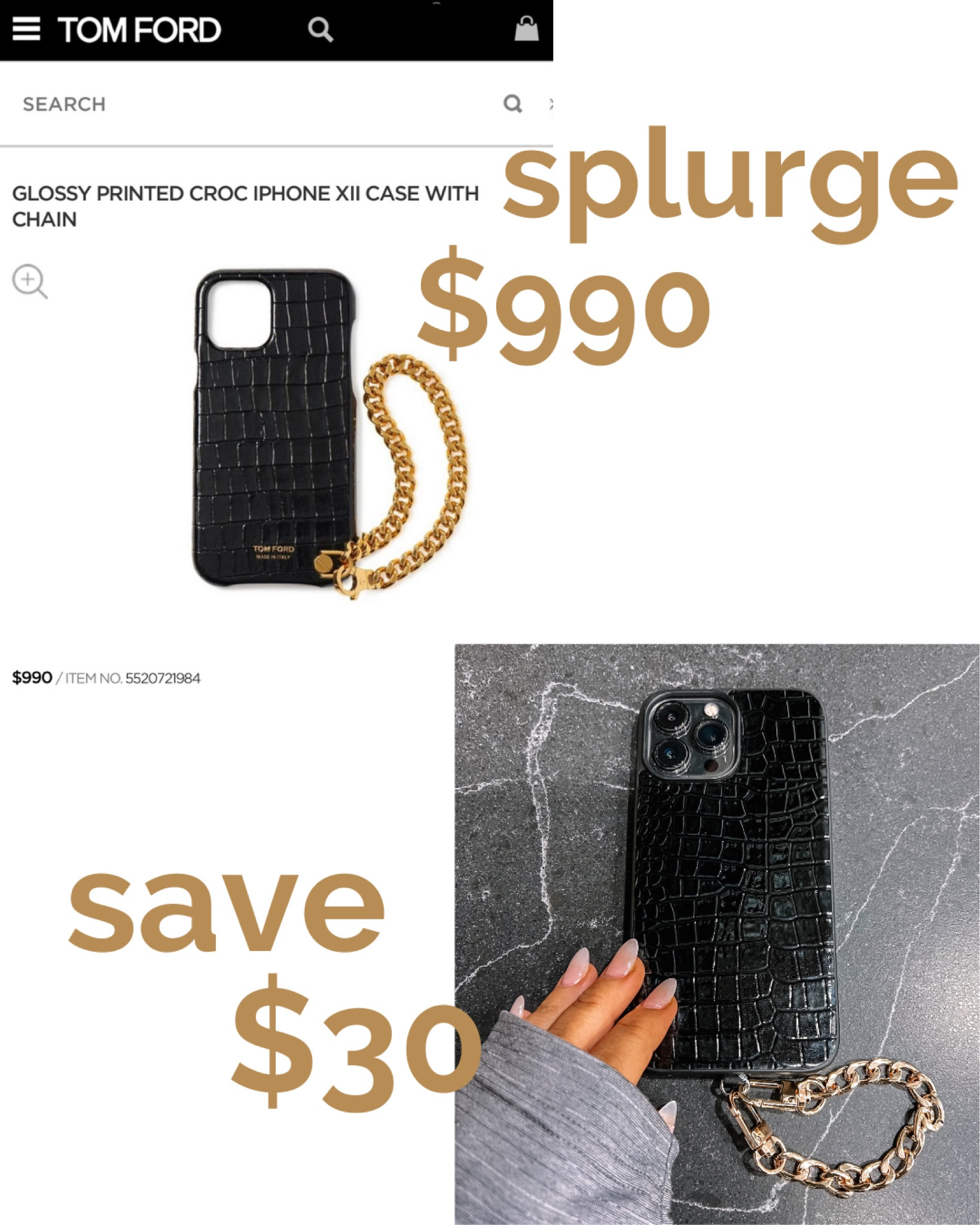 We love a look for less! Tom Ford phone case dupe! #LTKdesignerdupe 