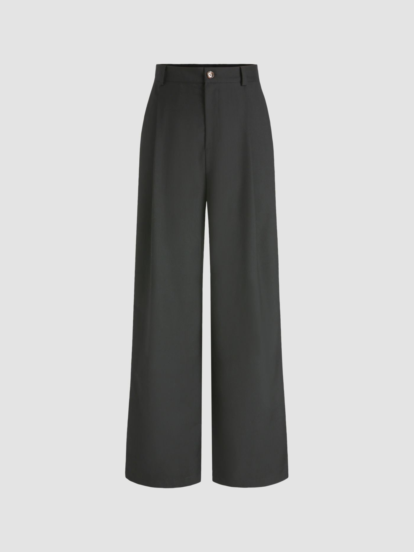 Solid Straight Leg Trousers | Cider