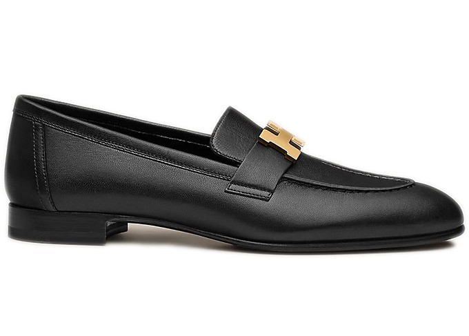 Women's Hermes Paris Loafer Goatskin Leather Sneakers in Noir | StockX