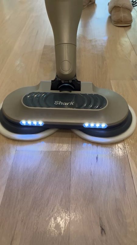 Shark spin steamer mop on sale! It glides on the floor and does the work for you!