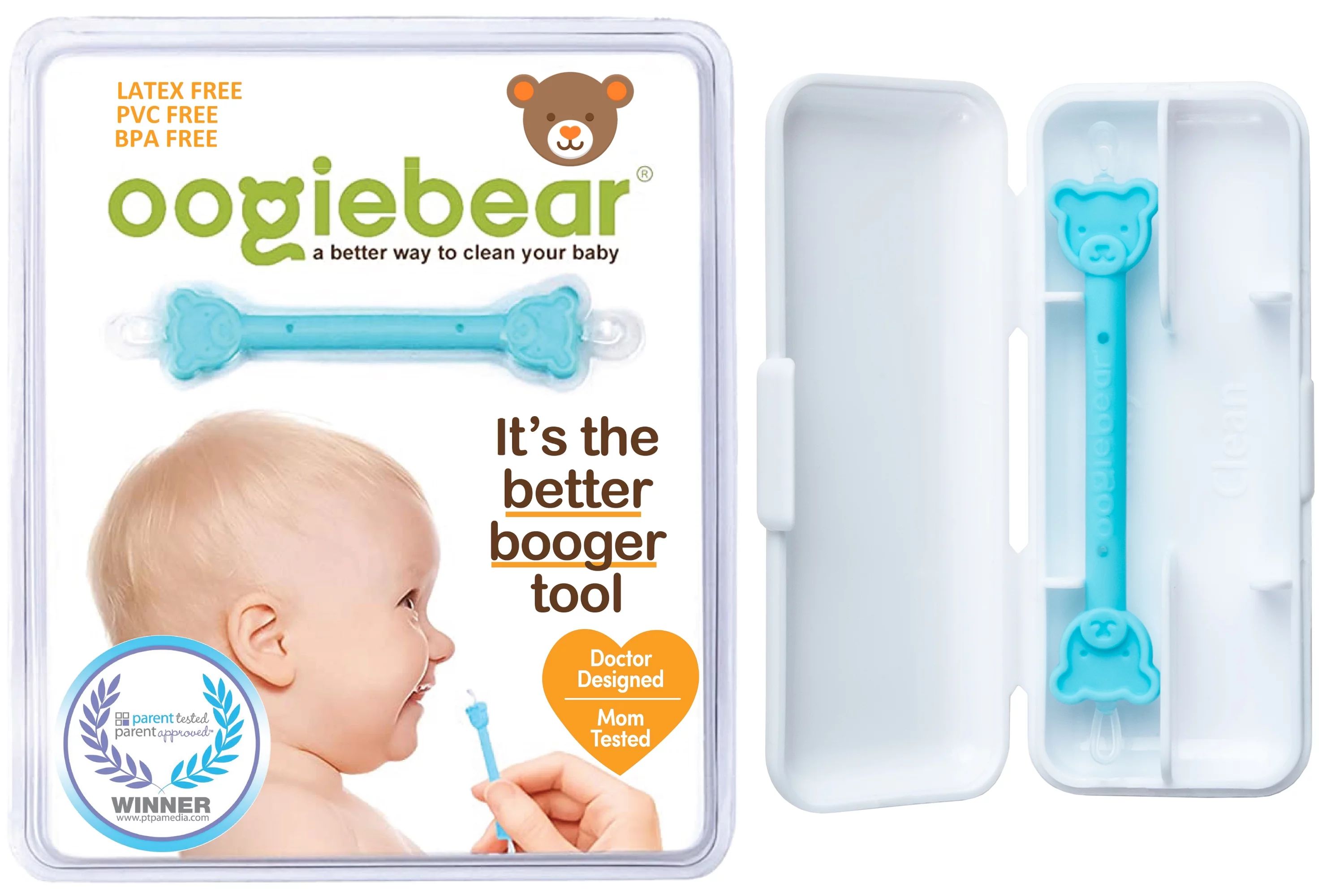 oogiebear Baby Ear & Nose Cleaner, with Case. Dual Earwax and Snot Remover. Aspirator Alternative... | Walmart (US)