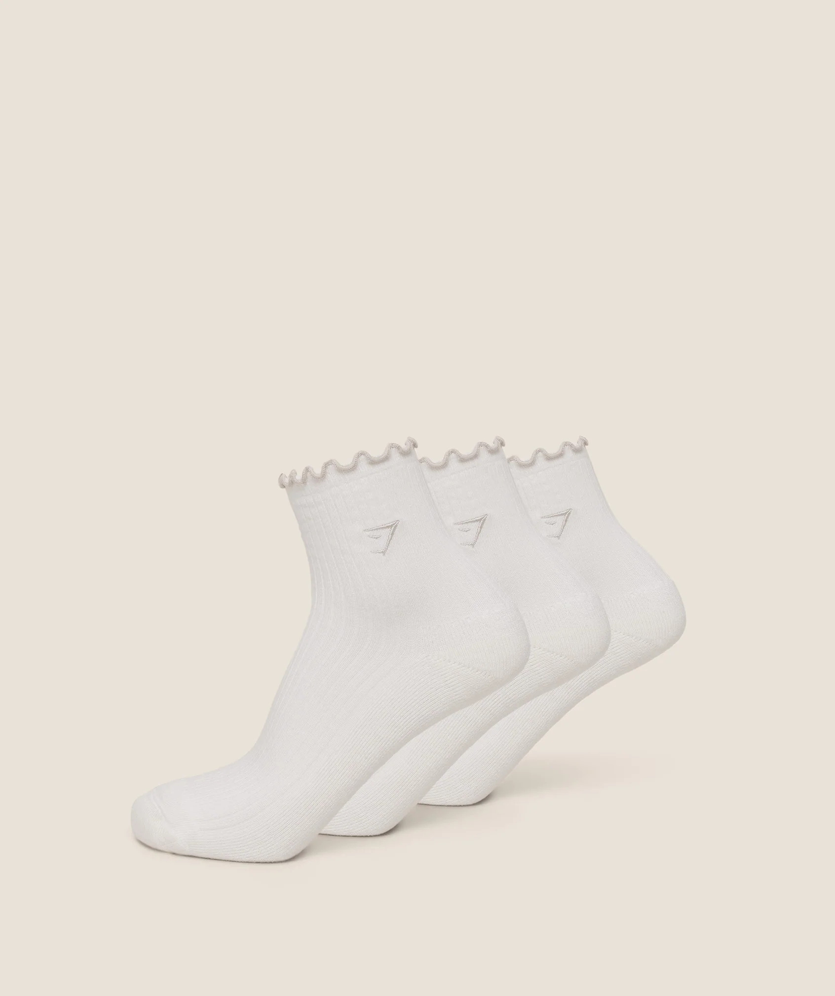 Midi Frill Socks 3pk | Gymshark US