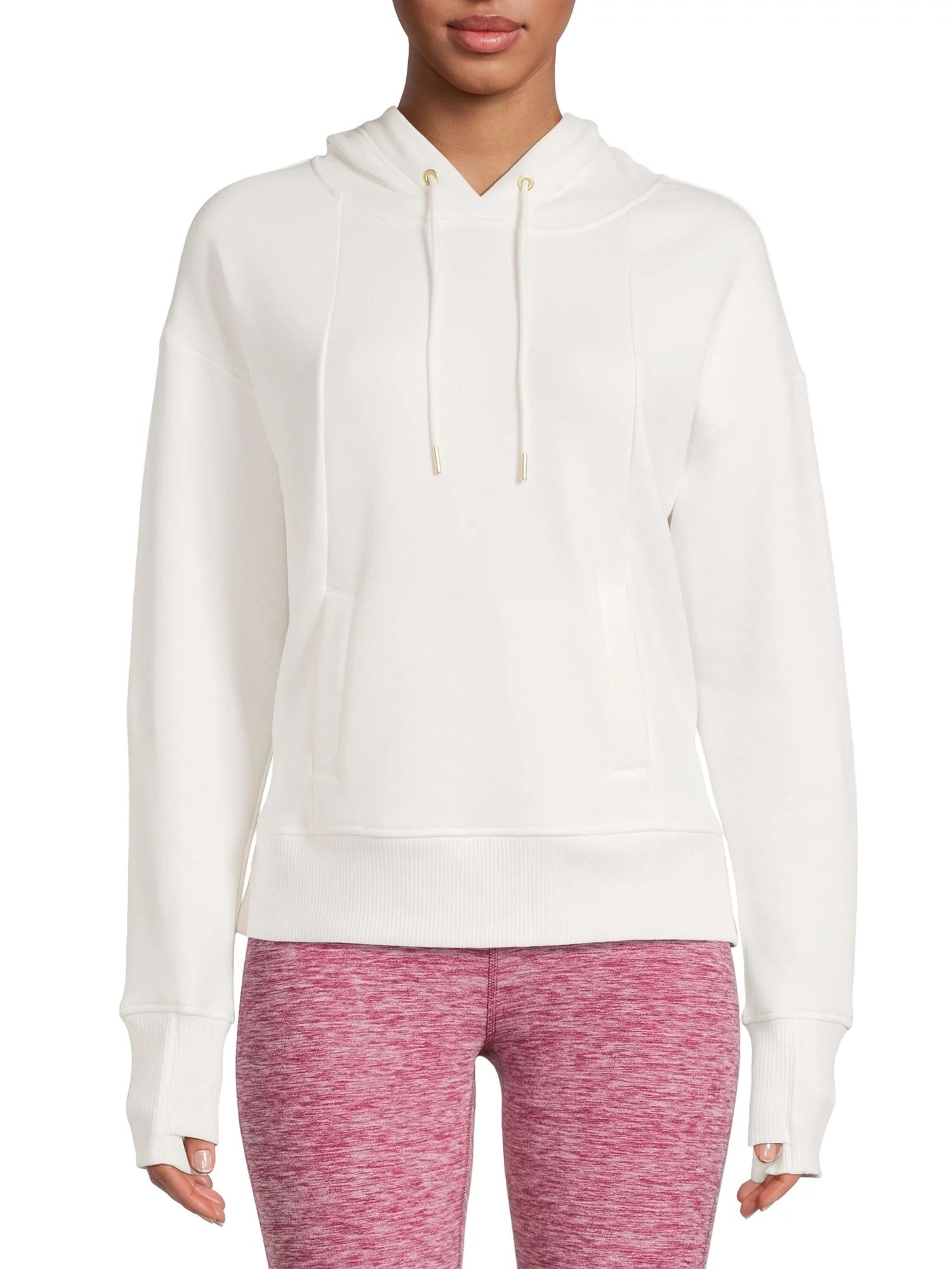 Avia Women's Active Plush Hooded Sweatshirt with Long Sleeves - Walmart.com | Walmart (US)