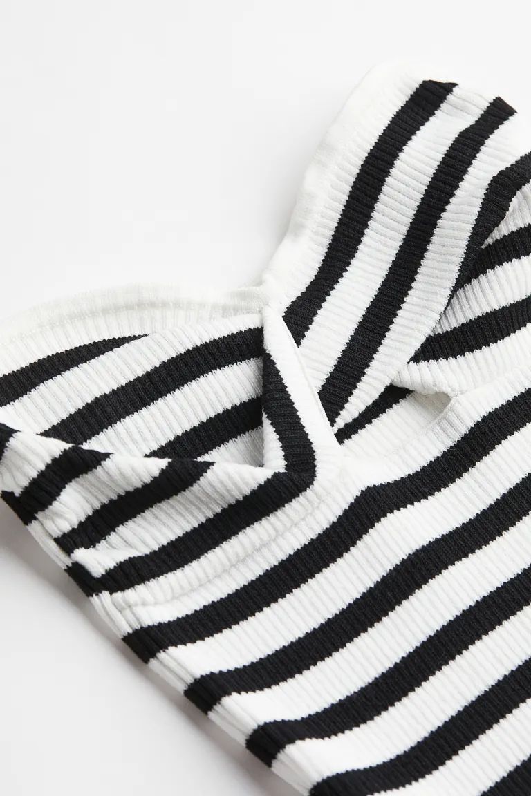 Twist-detail Rib-knit Bandeau Dress | H&M (US + CA)