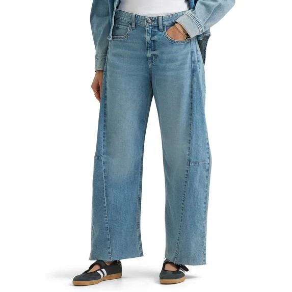 Lee® Women's Rider Low Slung Barrel Leg Denim Jeans | Walmart (US)
