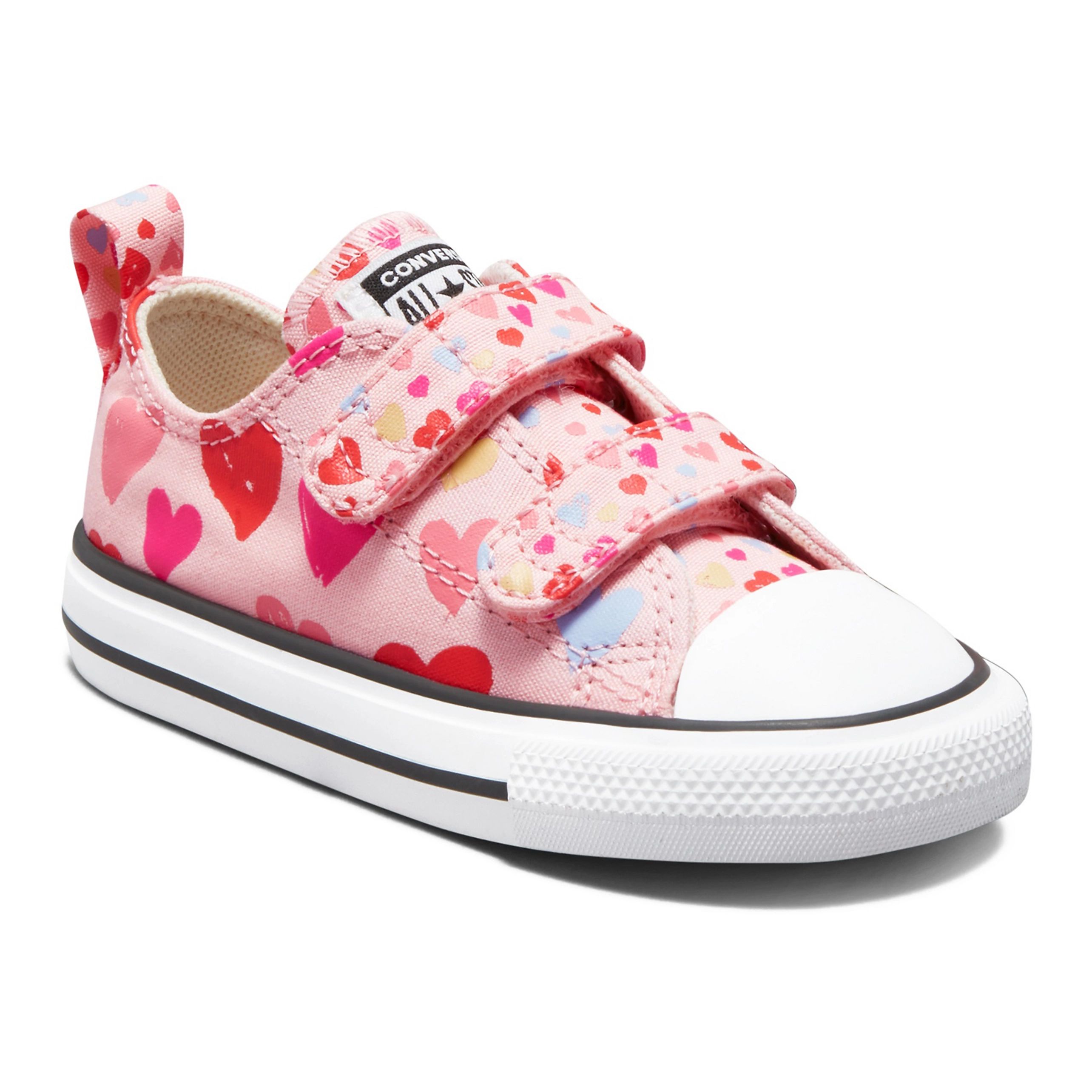 Baby / Toddler Girls' Converse Chuck Taylor All Star Heart Print 2V OX Sneakers | Kohl's