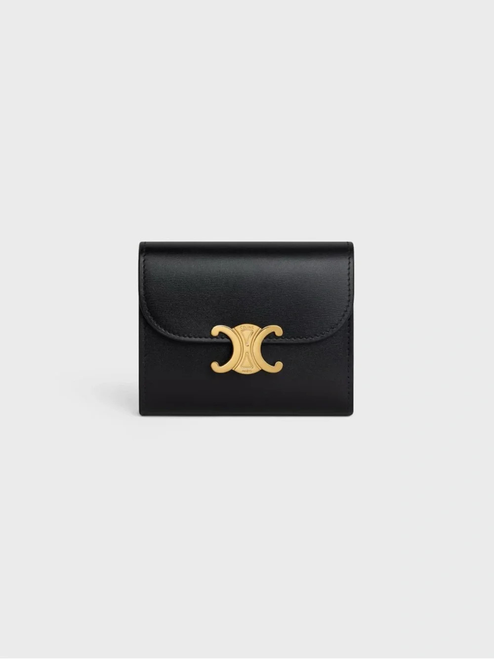Celine SMALL FLAP WALLET TRIOMPHE IN SHINY CALFSKIN | Poshmark
