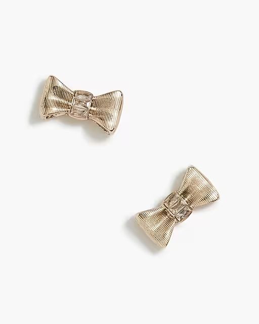 Gold bow stud earrings | J.Crew Factory