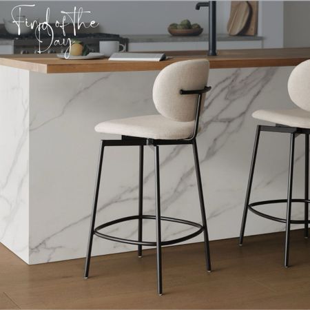 Add a comfortable and sophisticated stool to your kitchen with this metal framed stool! With soft upholstery, we love how this stool works with any kitchen design  

#LTKhome #LTKfamily #LTKSeasonal