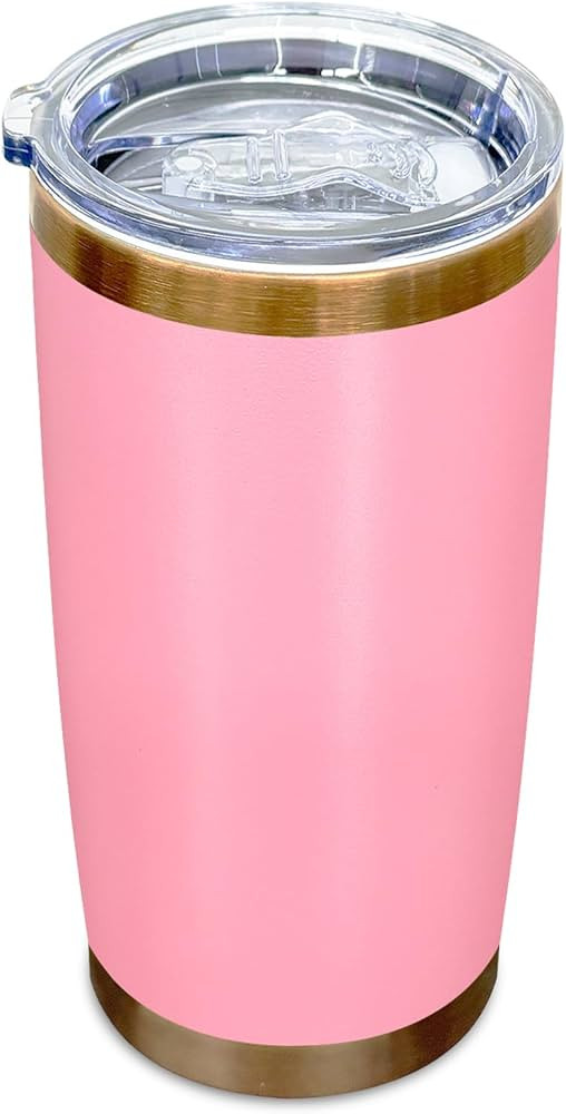 20 oz Tumblers Stainless Steel Tumbler with Lid and Straw Insulated Copper Coffee Mug for Laser G... | Amazon (US)