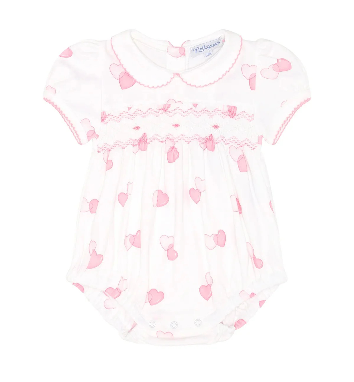Nellapima Sweetheart Smocked Bubble | JoJo Mommy