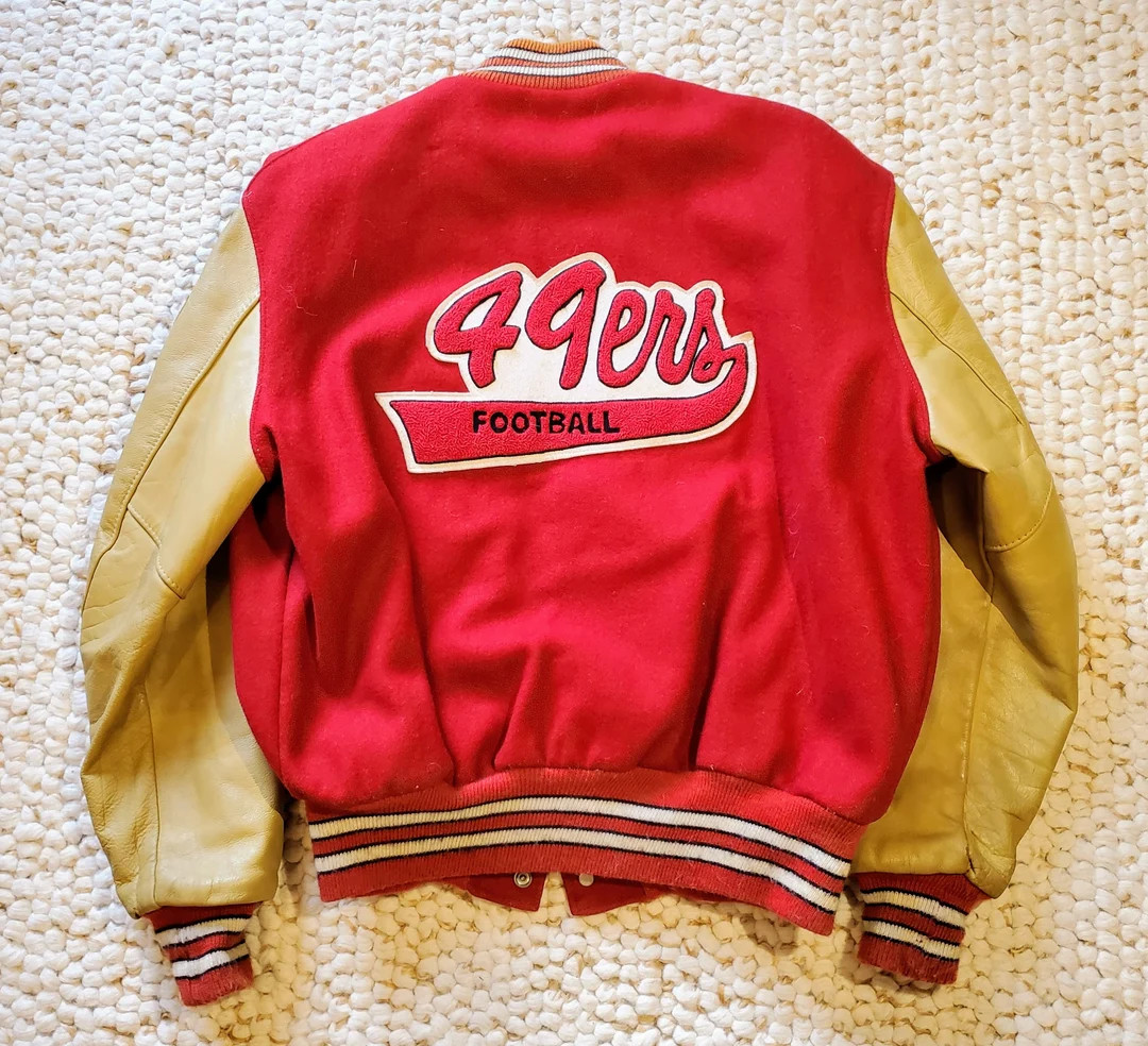 San Francisco 49ers Vintage Delong Jacket 42 M Rare Wool Letterman 80s NFL Candlestick Park Super... | Etsy (US)