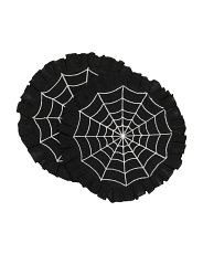 Set Of 2 Spider Web Placemats | TJ Maxx