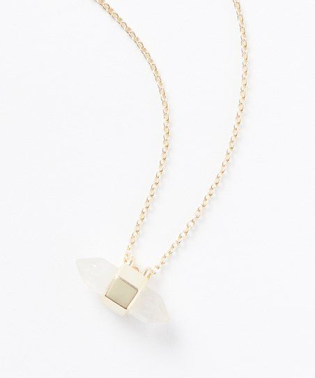 Kendra Scott Crystal & Goldtone Jamie Pendant Necklace | Zulily
