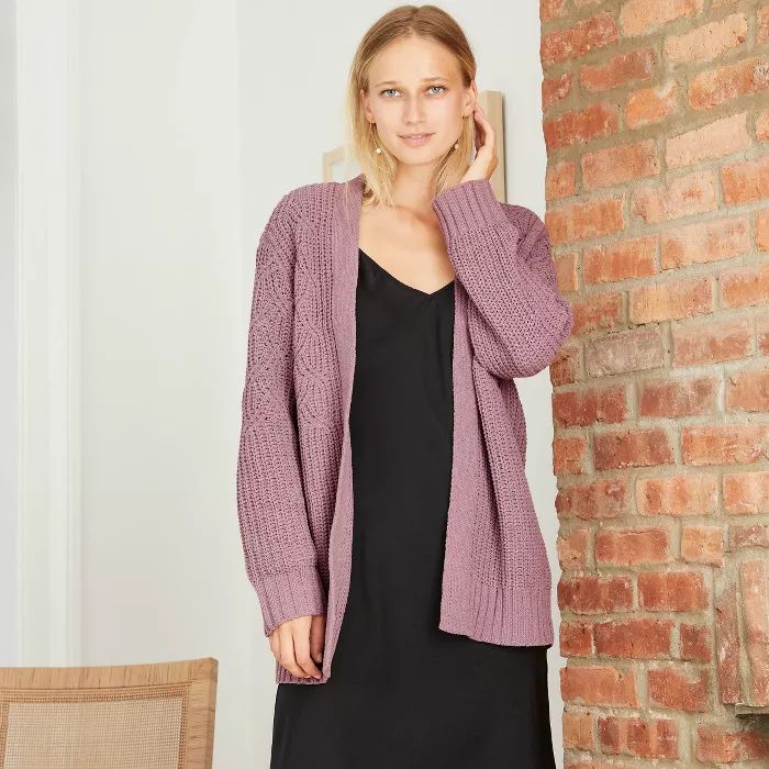 Women's Chenille Open-Front Cardigan - A New Day™ | Target