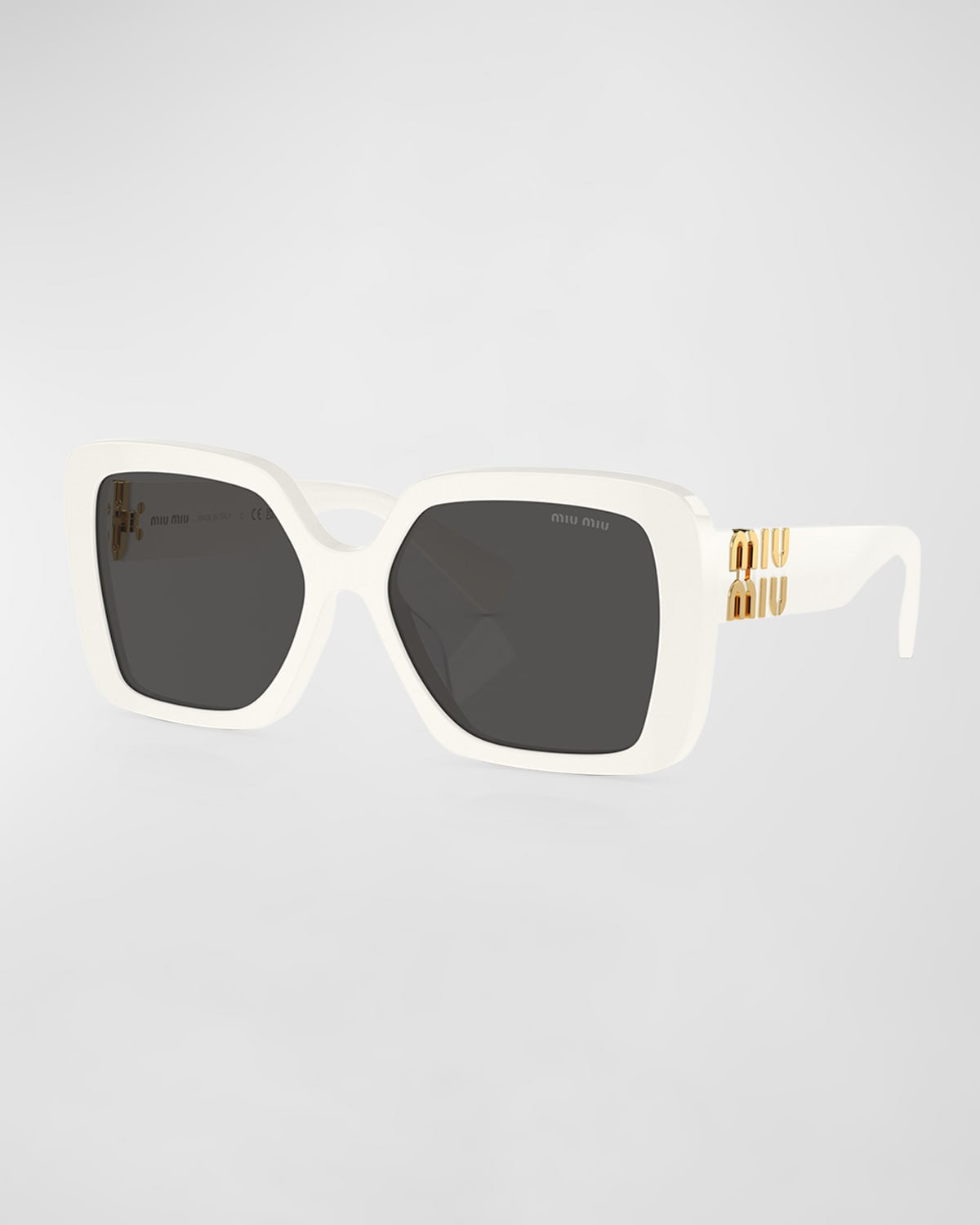 Logo Acetate Square Sunglasses | Neiman Marcus