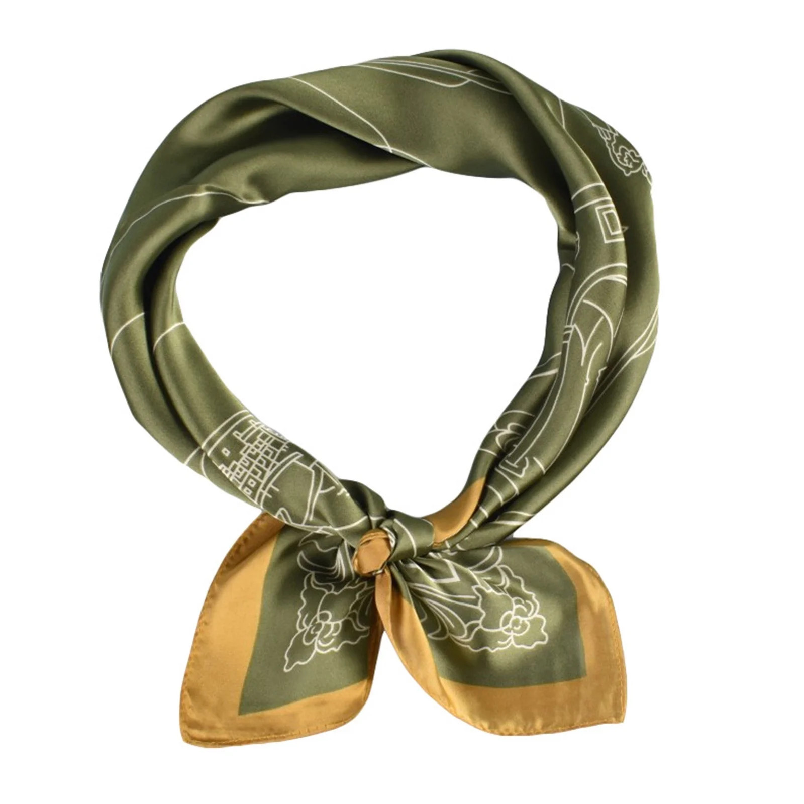 Clearance! Seductiva Head Scarf for Women Women Casual Scarf Silk Flower Printed Silk Scarf Print... | Walmart (US)