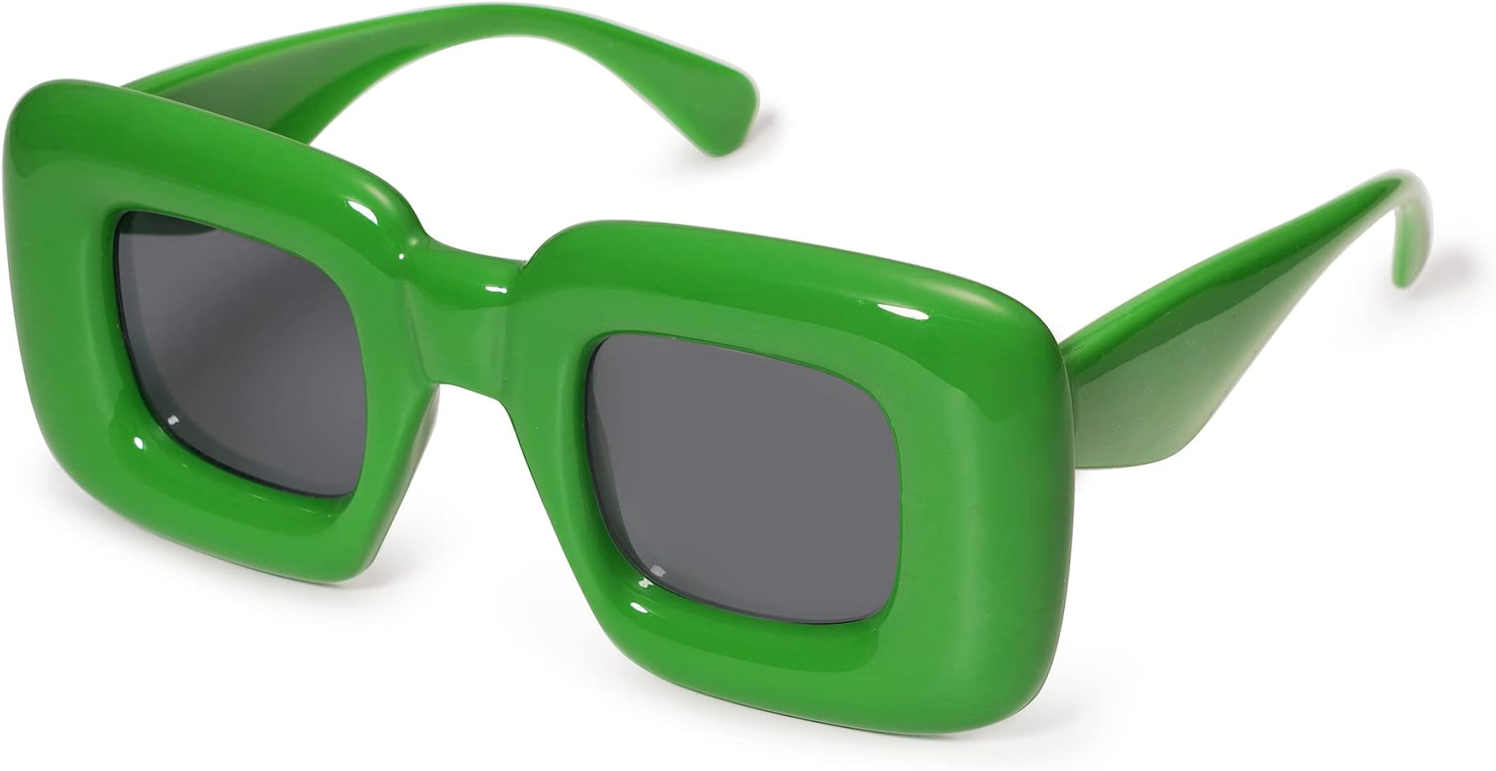 VANLINKER Cute Square Inflated Sunglasses for Women Men Trendy Chunky Glasses Retro Thick Frame F... | Amazon (US)