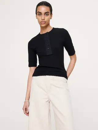 Ribbed Henley | Banana Republic (CA)