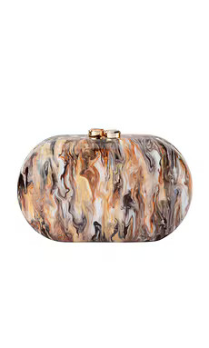 olga berg Maeve Marble Clutch in Natural from Revolve.com | Revolve Clothing (Global)