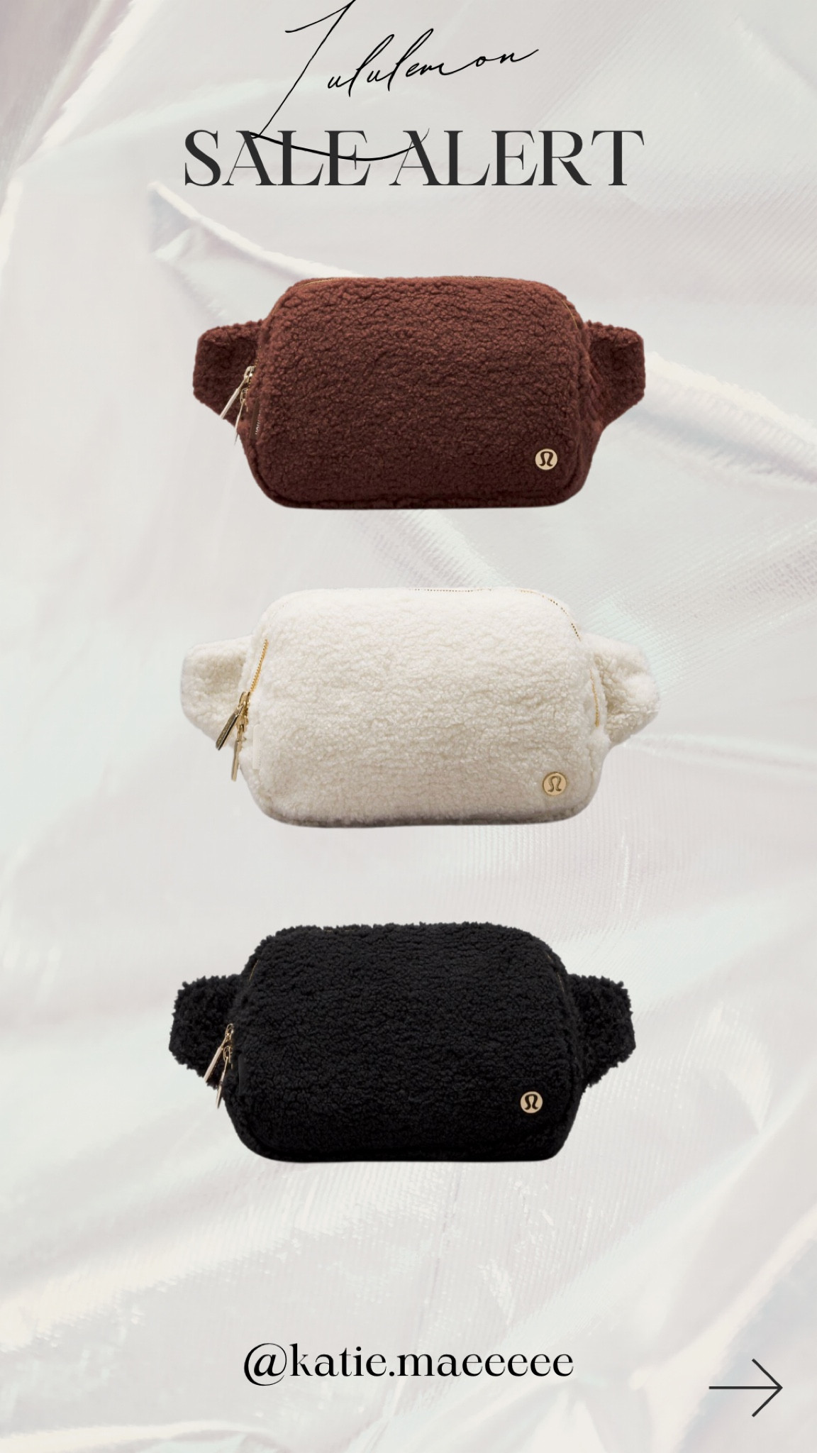 All three colors of these best selling fleece belt bags are on sale today! 🚨

Lululemon, lululemon sale, gift guide, gifts for her, gifts for teens

#LTKsalealert #LTKfindsunder50 #LTKGiftGuide