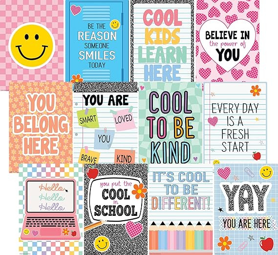 Teacher Created Resources Cool for School Positive Sayings Educational Poster Pack (TCR9326) | Amazon (US)