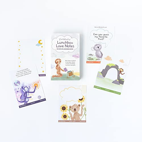 Slumberkins Lunch Box Notes for Kids - 180 Pack | Positive Affirmations, Encouragement, & Connection Cards for School Day Support | Amazon (US)