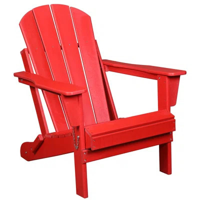 Adirondack Chair Foldup Red | Wayfair North America
