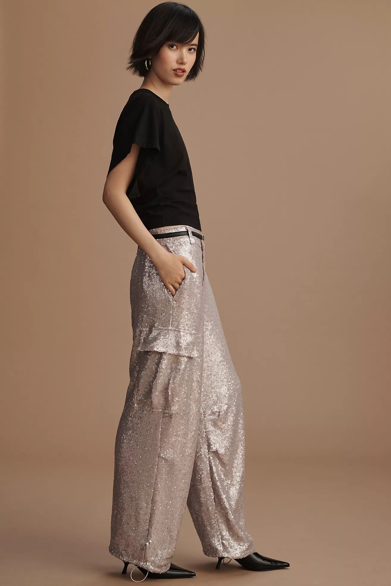 By Anthropologie Sequin Cargo Pants | Anthropologie (US)