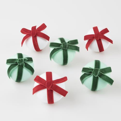 Meri Meri Big Bow Surprise Balls (Pack of 6), Christmas Table Decorations, Christmas Party Favours, Fun Christmas Gifts, Luxury Velvet Bows, Ages 8+, 2.125 x 2.25 x 2.125 inches | Amazon (US)