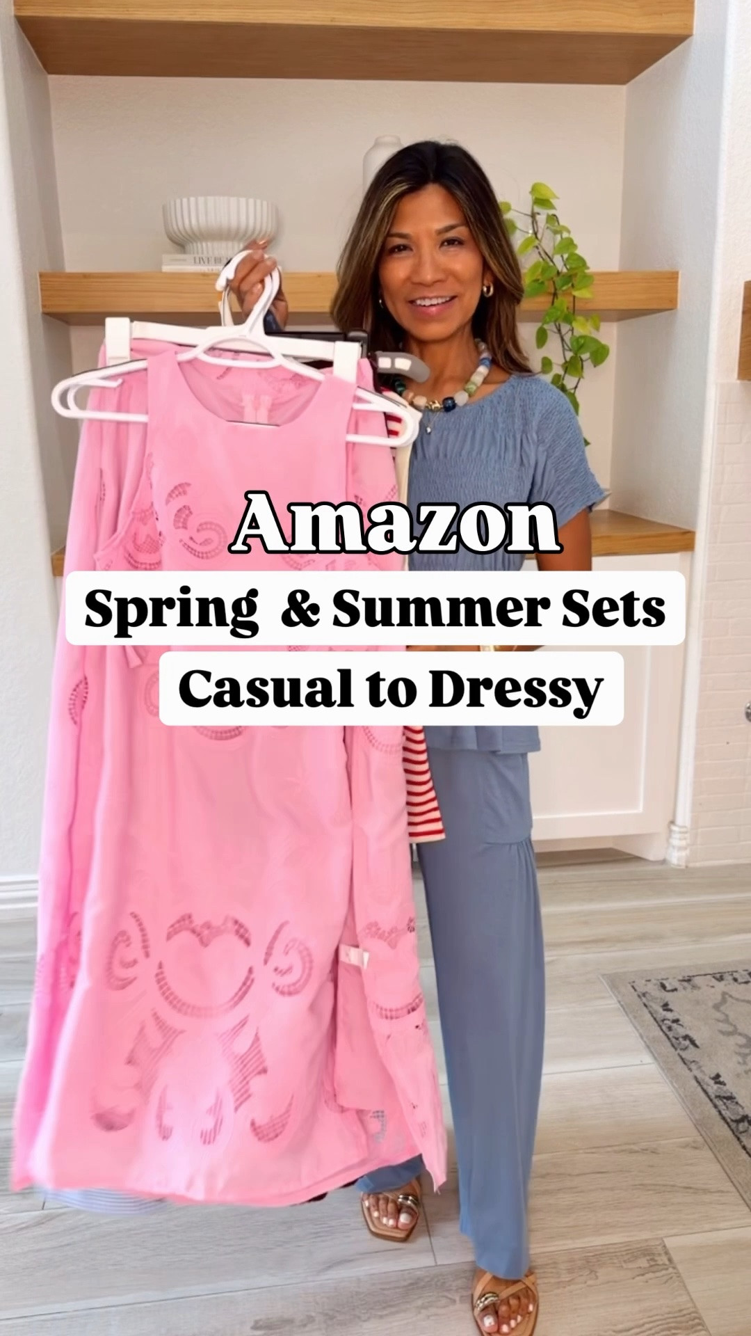 I’m 5’2” 118#ish for reference 
Everything in small except outfit #3 in XS. All tts.
Sandals tts.
Casual to dressy 2 piece sets for spring and summer.
Amazon finds, spring outfits, summer outfits, Memorial Day Weekend, vacation outfits, casual outfits, over 50 style, midlife fashion, petite fashion,midlife women, affordable fashion, fashion over40

#LTKPetite #LTKOver40 #LTKTravel