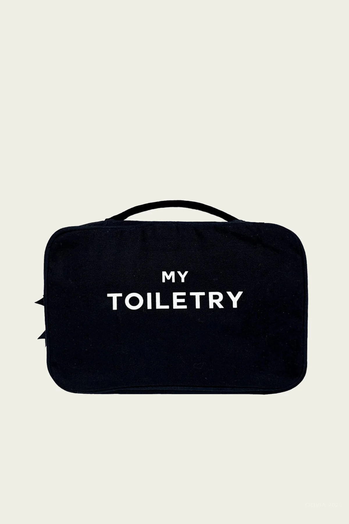 Folding Hanging Toiletry Case in Black | Shop Olivia