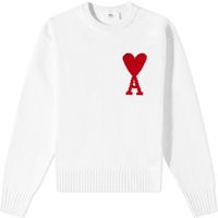 AMI Men's Large A Crew Knit in White, Size X-Small | END. Clothing | End Clothing (US & RoW)
