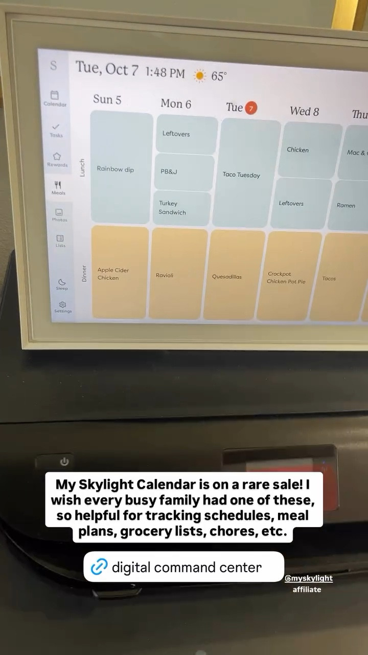 My Skylight Calendar is on a rare sale! I wish every busy family had one of these, so helpful for tracking schedules, meal plans, grocery lists, chores, etc.

#amazonfinds #primeday

#LTKHome #LTKKids #LTKFamily