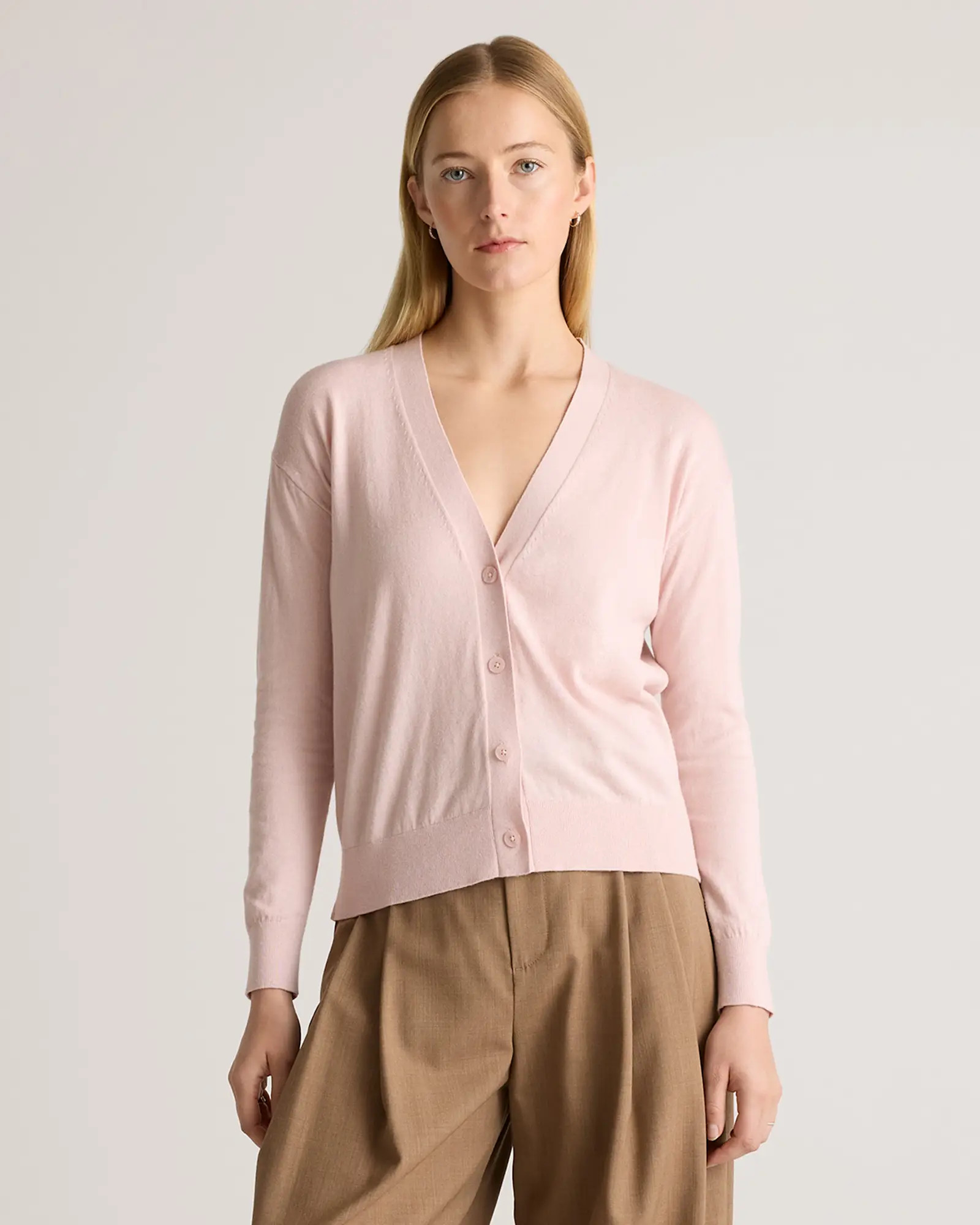 Lightweight Cotton Cashmere Cardigan | Quince