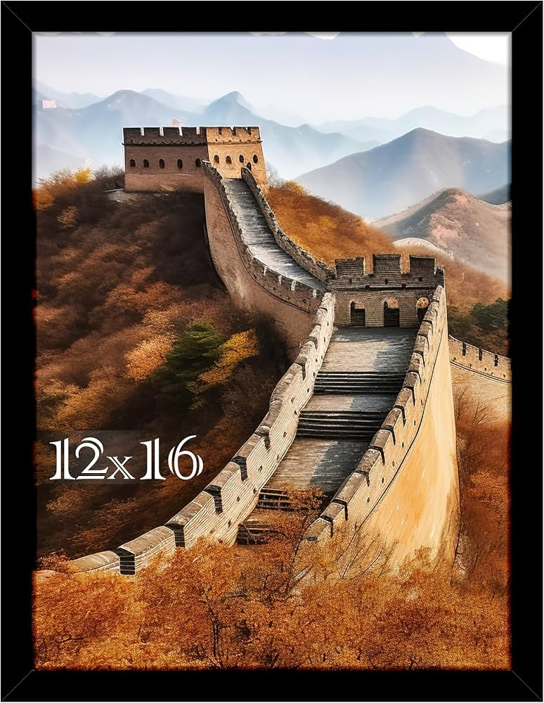 Picrit 12x16 Picture Frame, Photo Frame for Wall Mounting Diaplay, Black | Amazon (US)