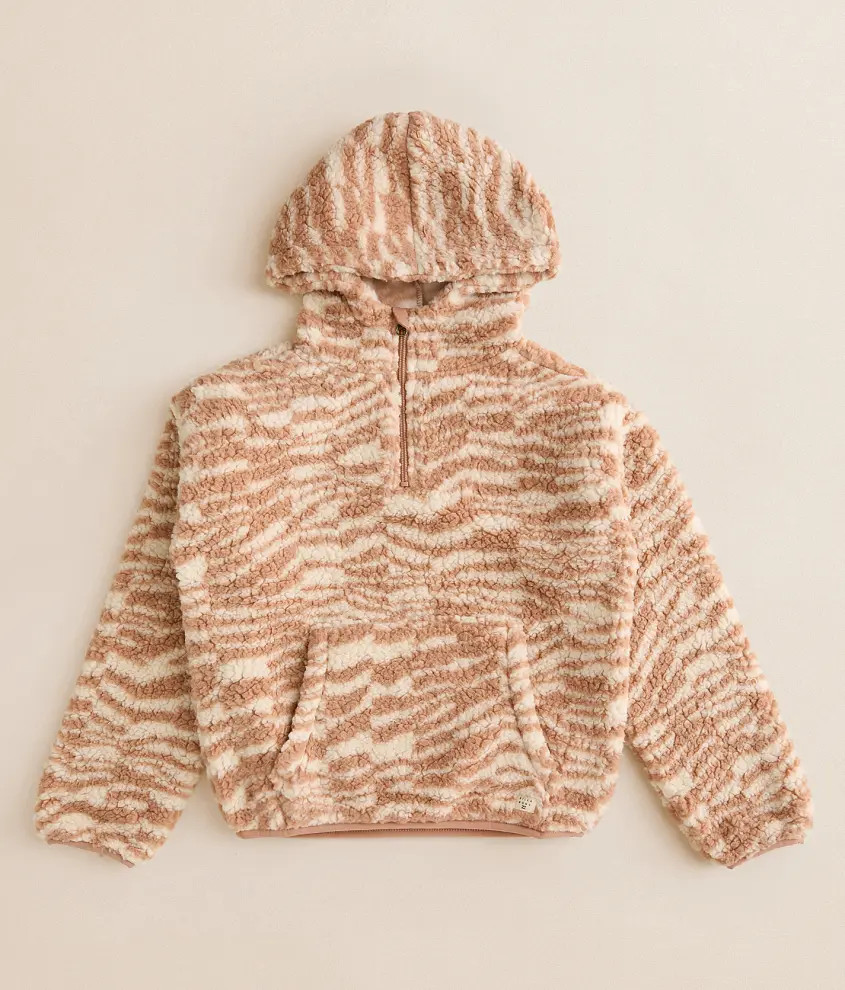 Girls - We're Wild Sherpa Pullover | Buckle