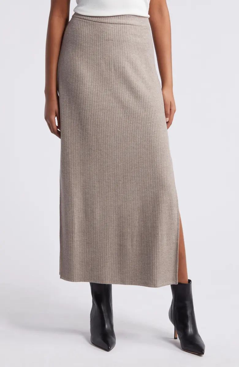 Halogen® Rib Sweater Skirt | Nordstrom | Nordstrom