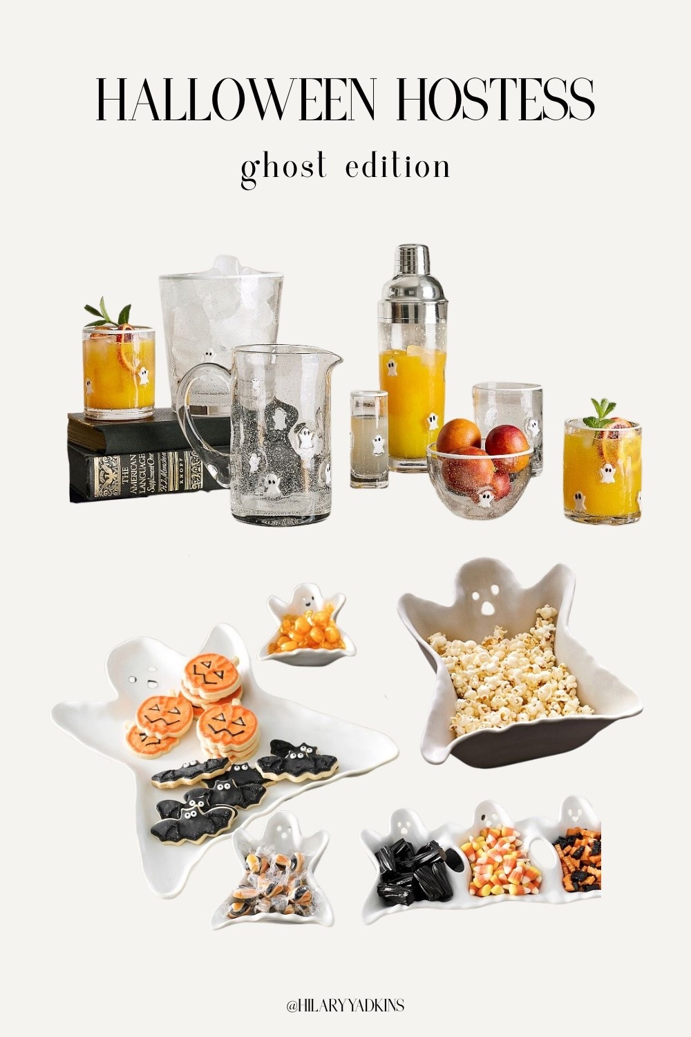 👻 Halloween hosting but make it chic 🎃 From ghost glassware to serving bowls, these pieces add the perfect spooky touch to cocktails, snacks, and sweets. Linking the full ghost collection + similar finds so you can throw the ultimate festive party at home 🥂🍬✨

#LTKParties #LTKHome #LTKHalloween