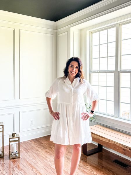 Your new favorite dress is here! This lightweight soft shirtdress is the perfect option to throw on whether you’re going out with friends or running errands. Pair it with these cute wedge sling backs for a great look. #fashionover50

#LTKstyletip #LTKmidsize #LTKSeasonal