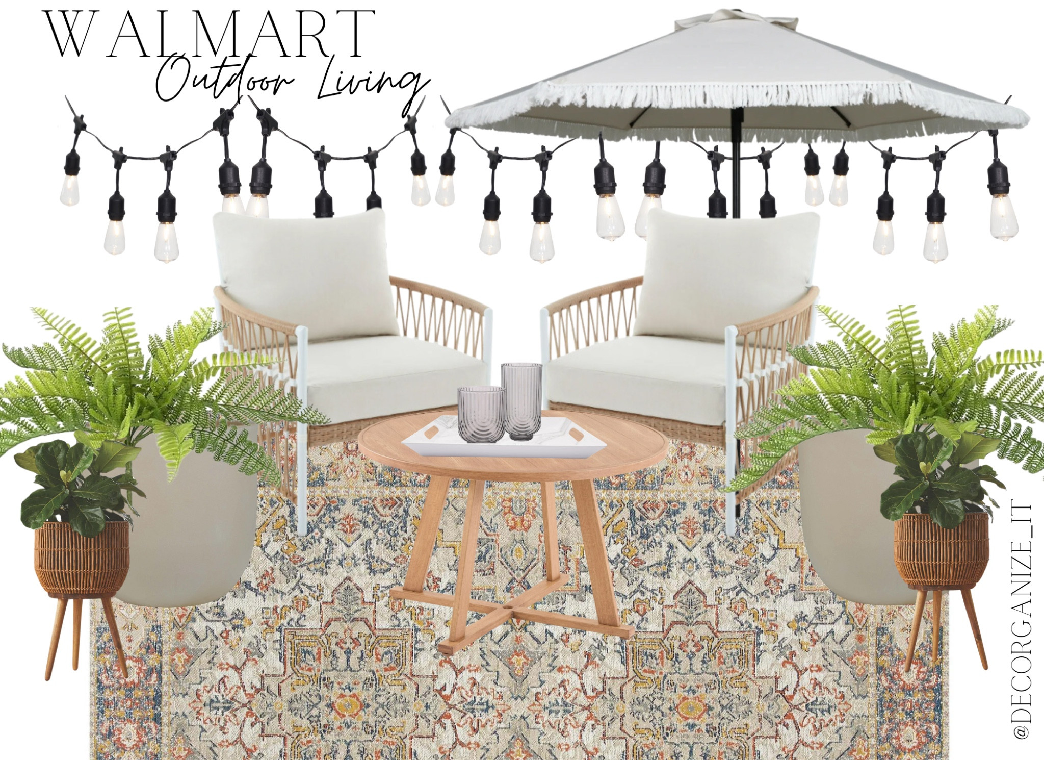 Cozy Summer Outdoor Living Space 

#LTKSeasonal #LTKHome #LTKFamily