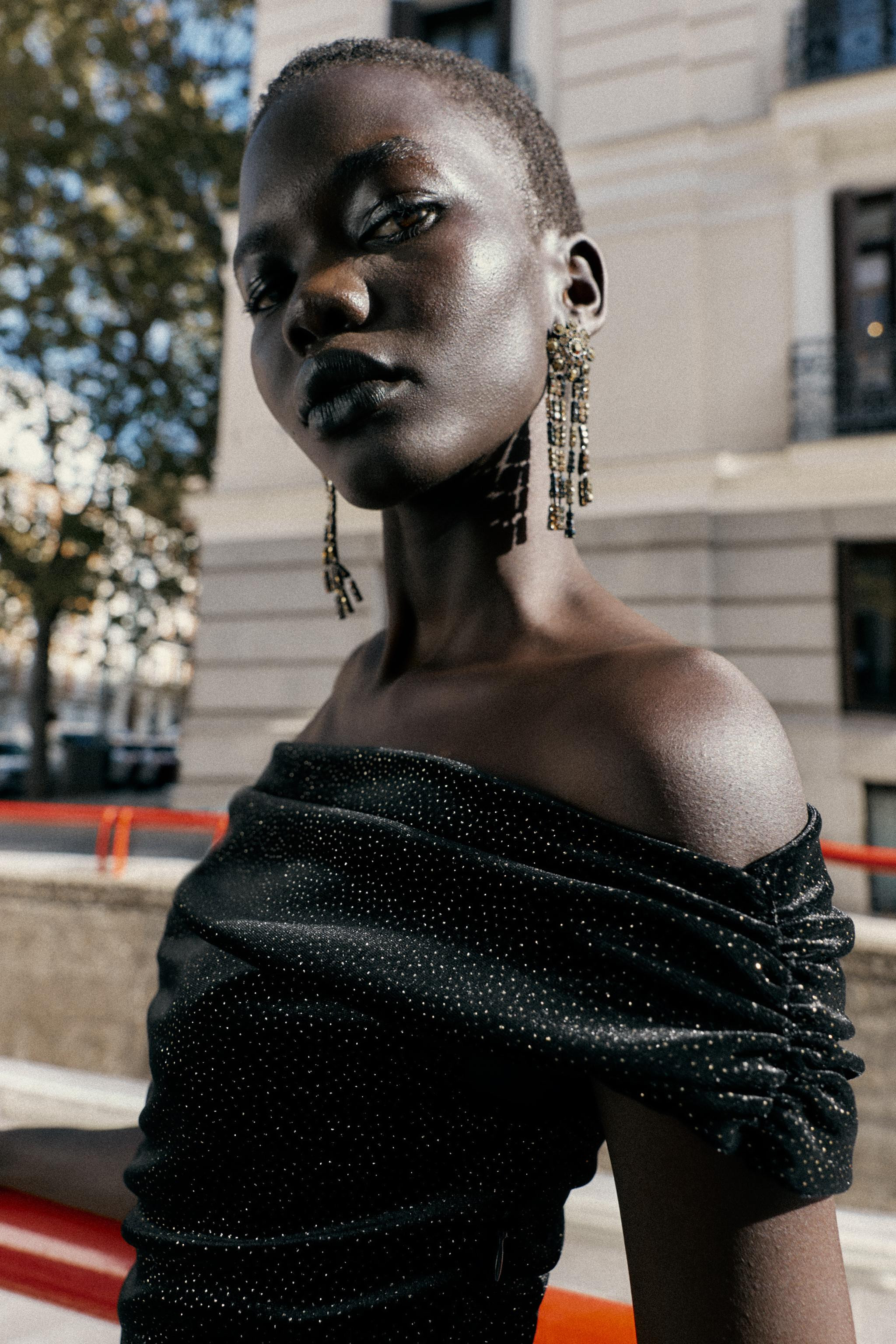 SPARKLY VELVET MINI DRESS | Zara UK