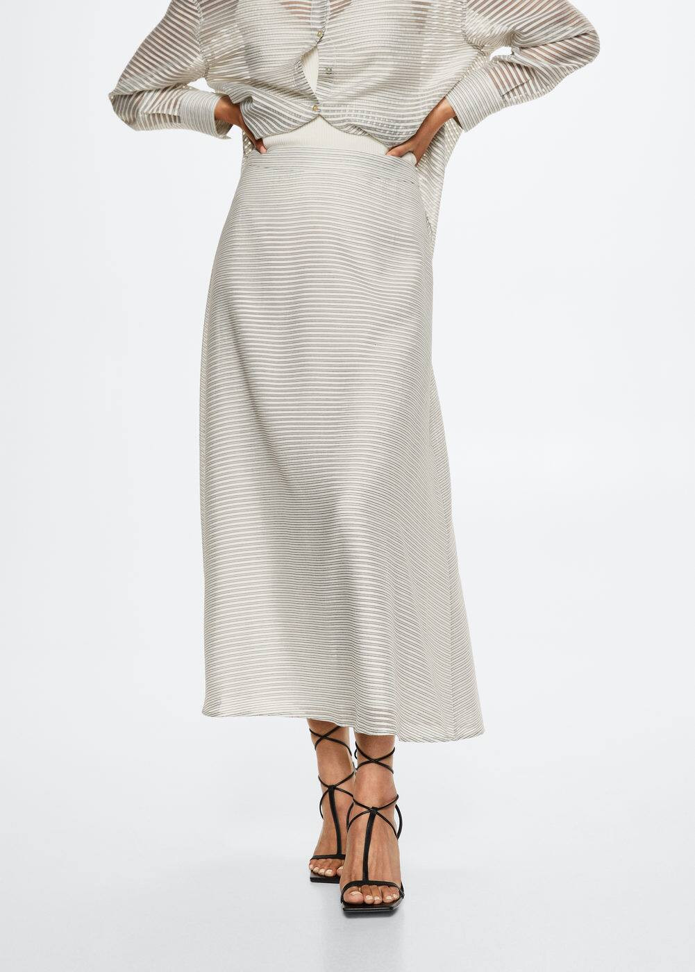 Striped skirt | MANGO (UK)