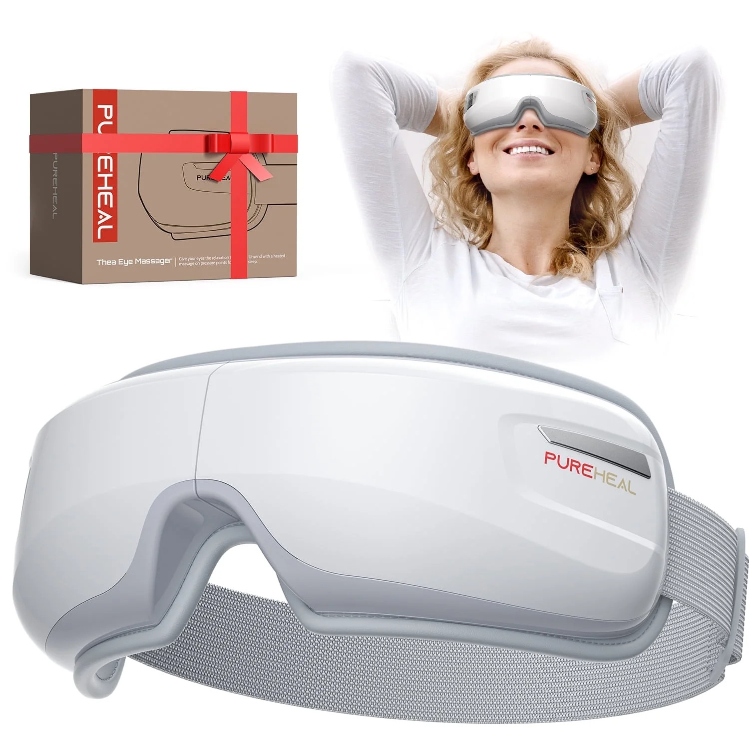 Pureheal Heated Eye Massager with Air Compression, FSA HSA Eligible, Birthday Gifts Eye Mask for ... | Walmart (US)