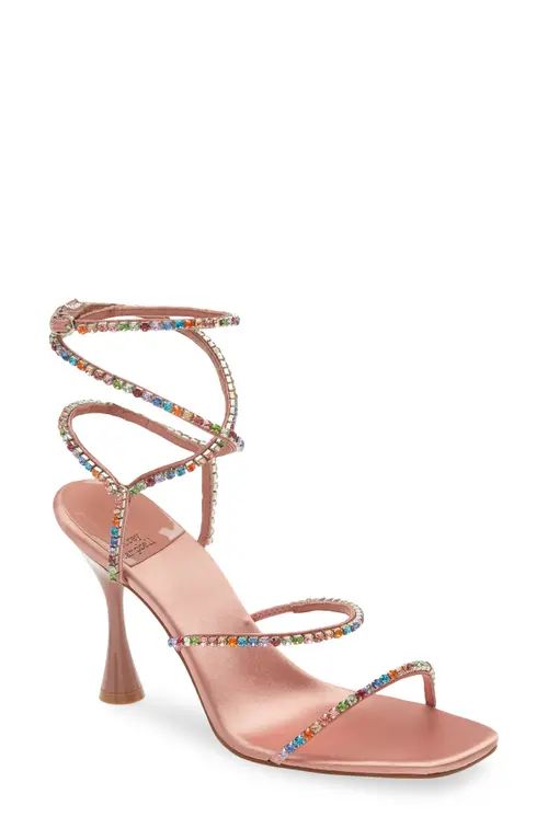 Jeffrey Campbell Glamorous Sandal in Pink Satin Bright Multi at Nordstrom, Size 8 | Nordstrom