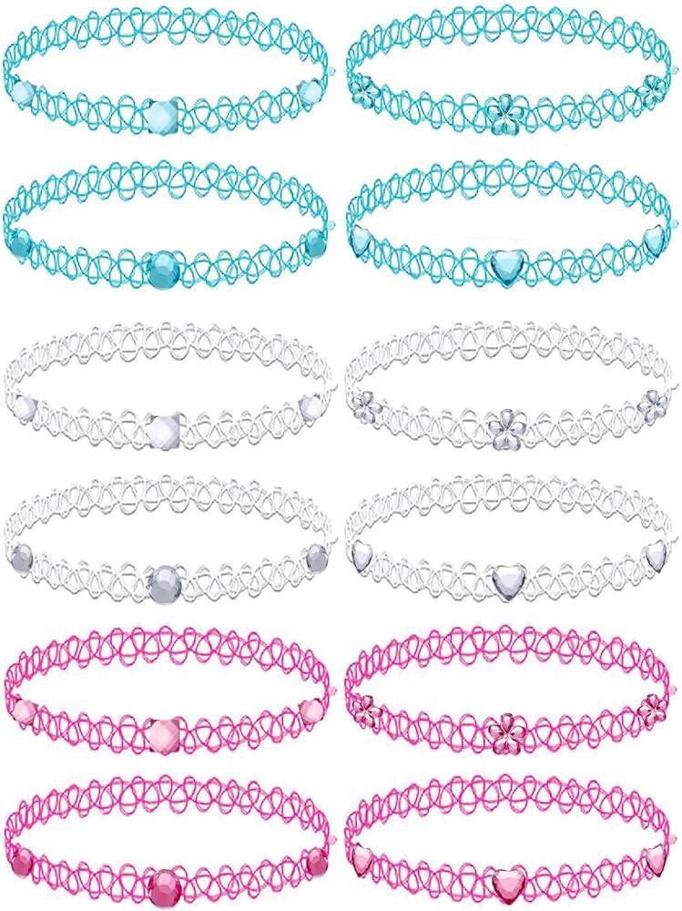 BodyJ4You 12PC Tattoo Choker Necklace for Women - 90s Choker Necklaces Y2K Fashion Trendy Vintage... | Amazon (US)